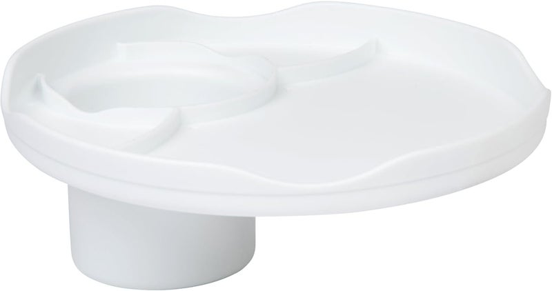 ROBOCUP Plate Accessory, in All 12 Colors, Conveniently Holds Your Food, Snacks, Drinks | Multi-Use Hands Free Project Work Station, Ruggedized Portable Design, Diameter of 8.5"/21.6 CM (White) - Image 2